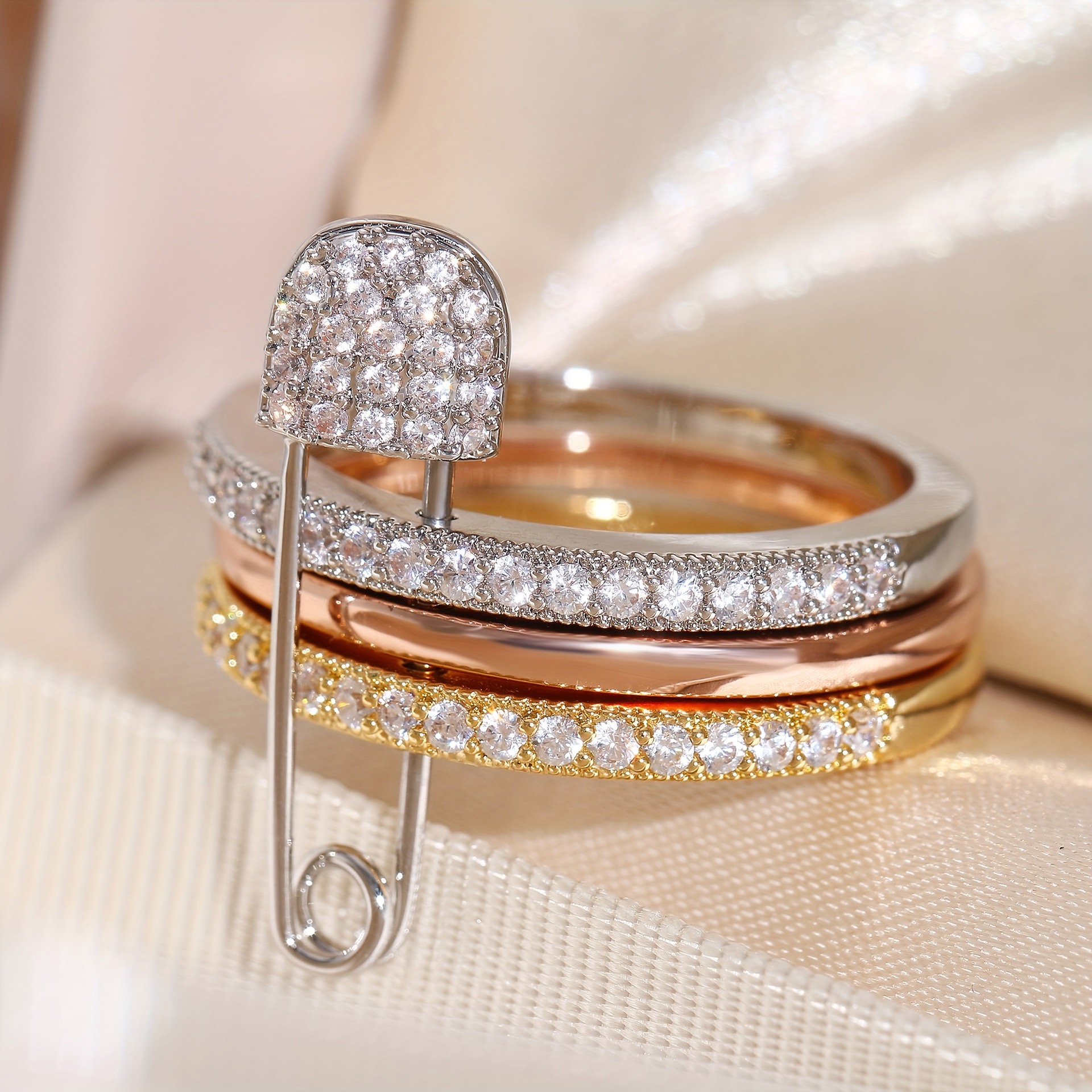 Kall Shopping Kall Shopping Sparkling Crystal Statement Ring Collection
