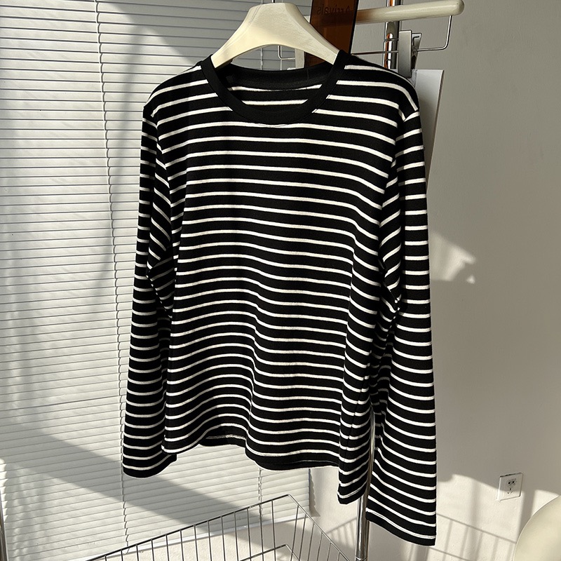Kall Shopping Kall Shopping Classic Striped Long Sleeve Top